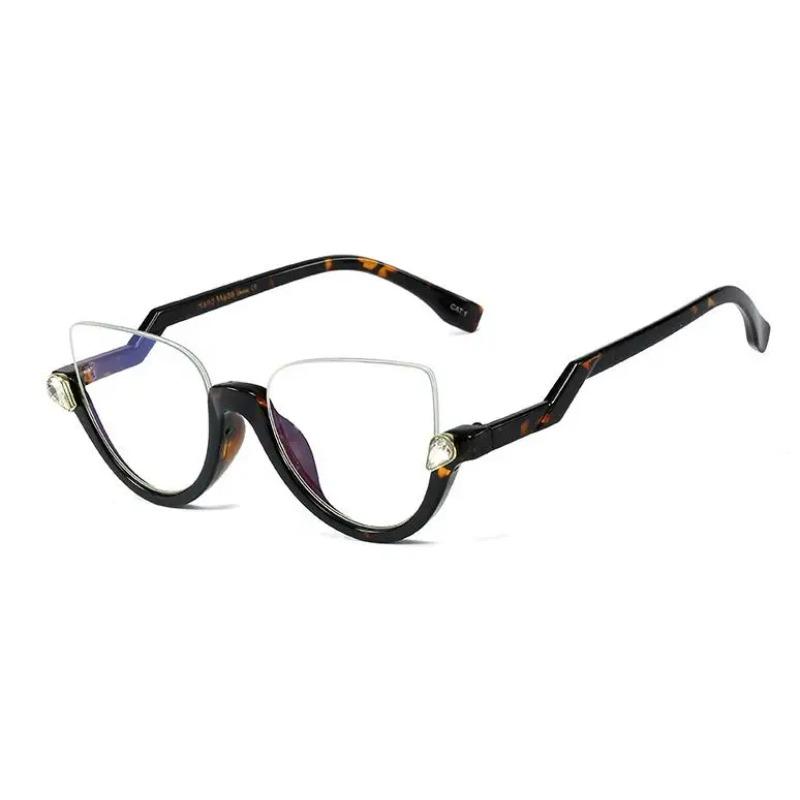 Luxury Cat Eye Reading Glasses Women Anti Blue Light Prescription Farsightedness Wearglass +1.5 +2.5 +6