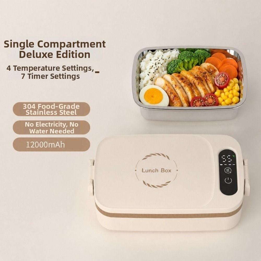 Fast Heating USB Heated Lunch Box Wireless Cordless Food Warmer Electric Lunch Box Travel Meals