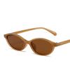 New flat round frame nerd narrow frame sunglasses women's small face yk spice girl wind green retro sunglasses