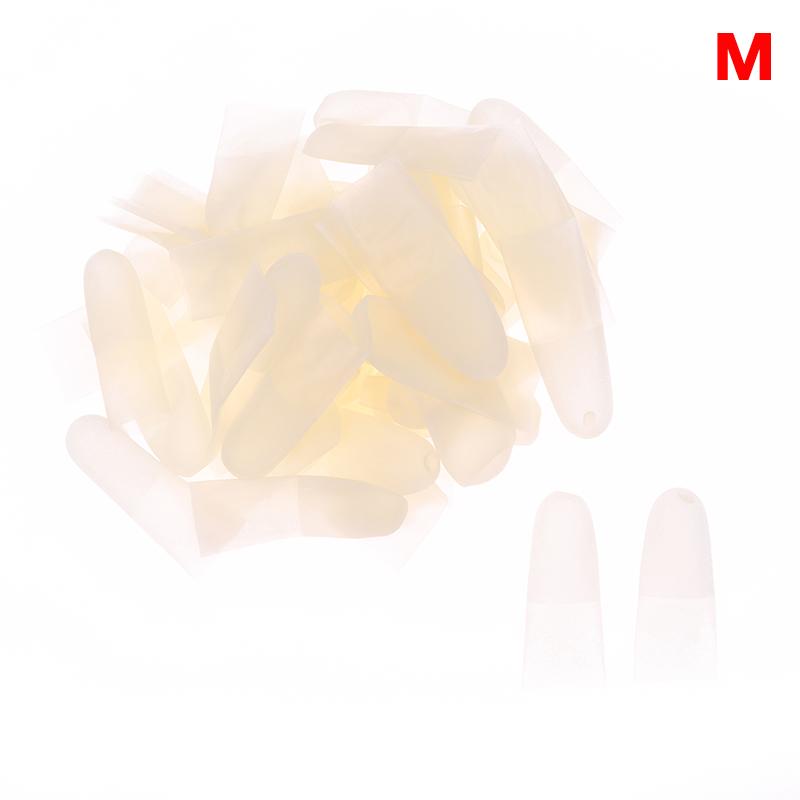 

100 шт. резиновые нескользящие антистатические напальчники одноразовые латексные напальчники защитные перчатки инструмент для дизайна ногтей