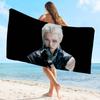 F-FelixS singer Microfiber Printed Beach Towel Mountain Climbing Yoga Beach Swimming Running Absorbent Soft Towel