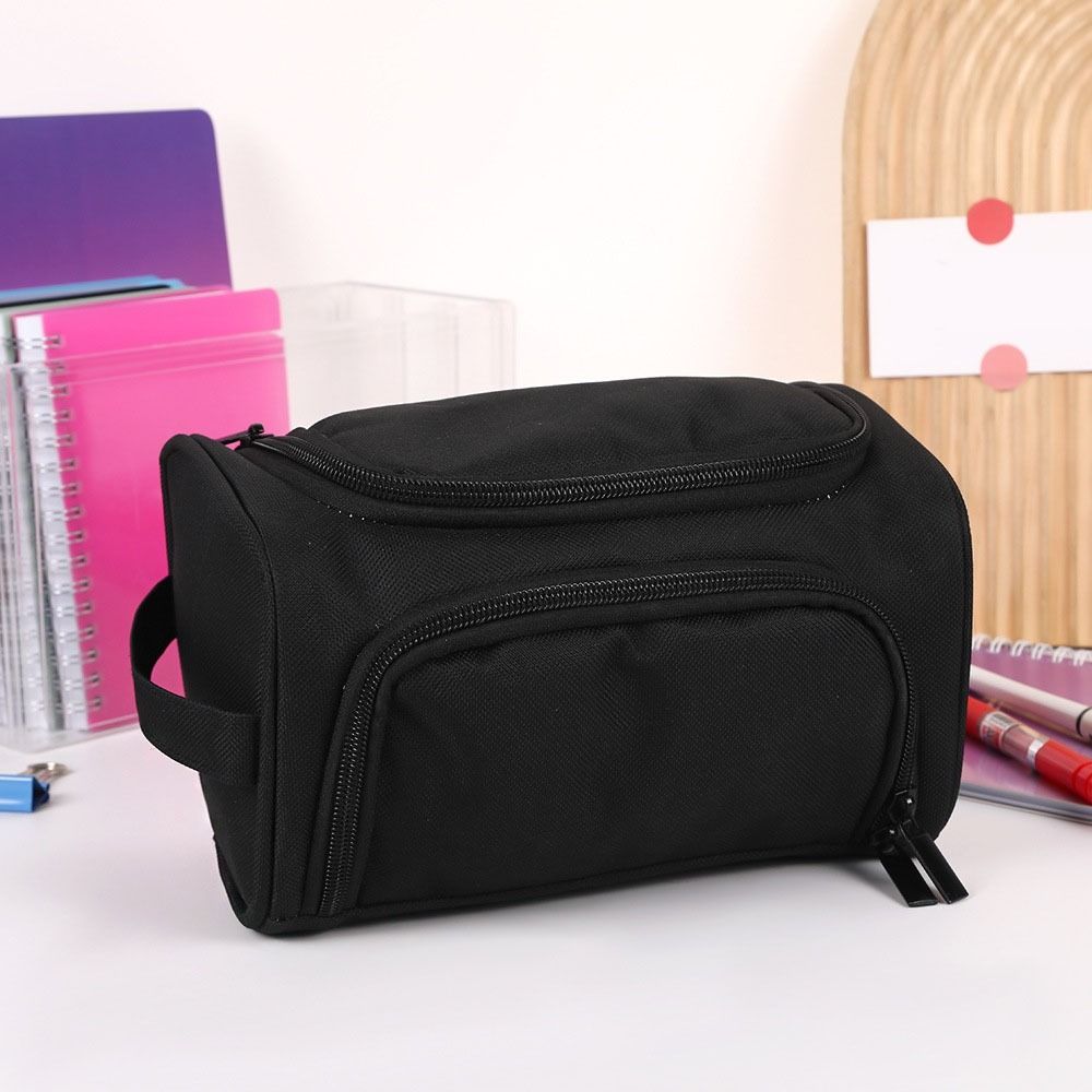 Large Capacity Pencil Bag Oxford Cloth Stationery Organizer Double-Layer Pencil Case  Boy Girl
