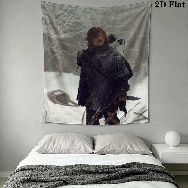 THE WALKING DEAD Wall Tapestry Aesthetic Wall Hanging Printed Fabric Blanket Decorative Tapestries for Bedroom Living Room Home Decor