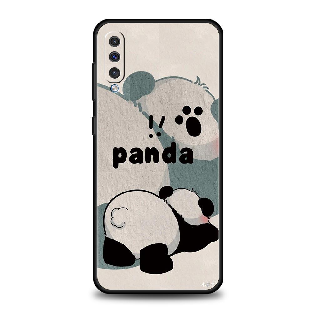 Baby Panda Phone Case for Samsung Galaxy A56 A36 A26 A16 A34 A24 A42 A22 A20 A12 A40 A30 A10 5G Soft TPU Cover Shell Fundas Bags