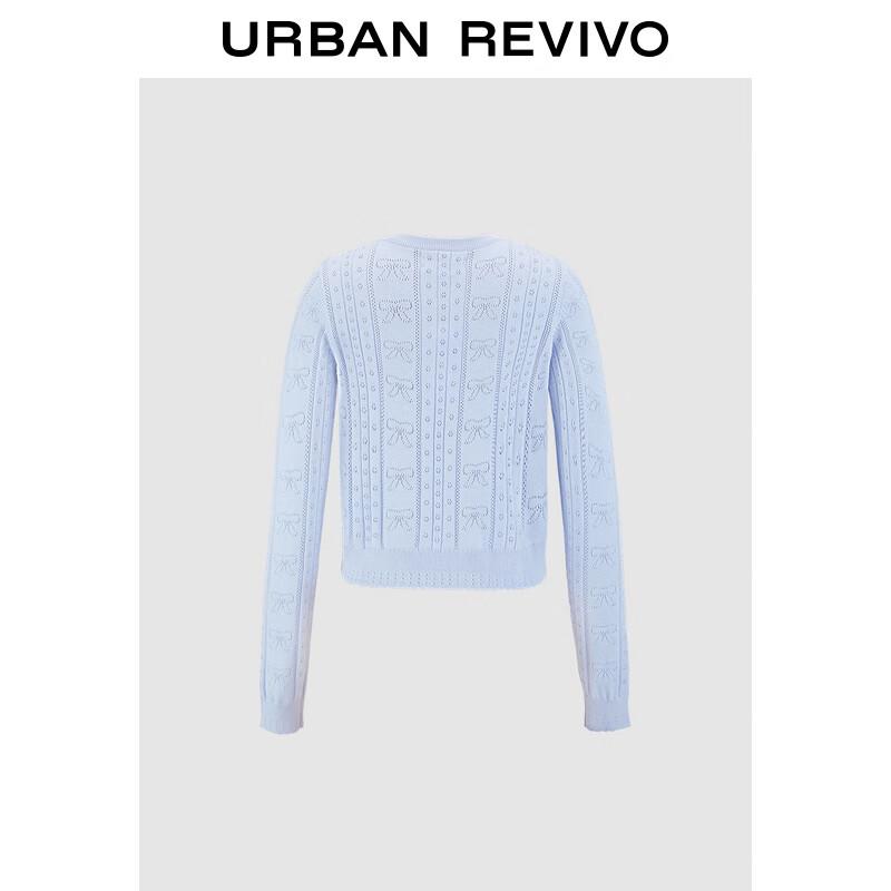 UR Women's Bowknot Textured Knit Cardigan