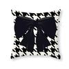 Black Creative Flower Bowtie Digital Printing Short Plush Pillow Covers For Car Sofa Office Cushion Cover Home Goods 60X60Cm
