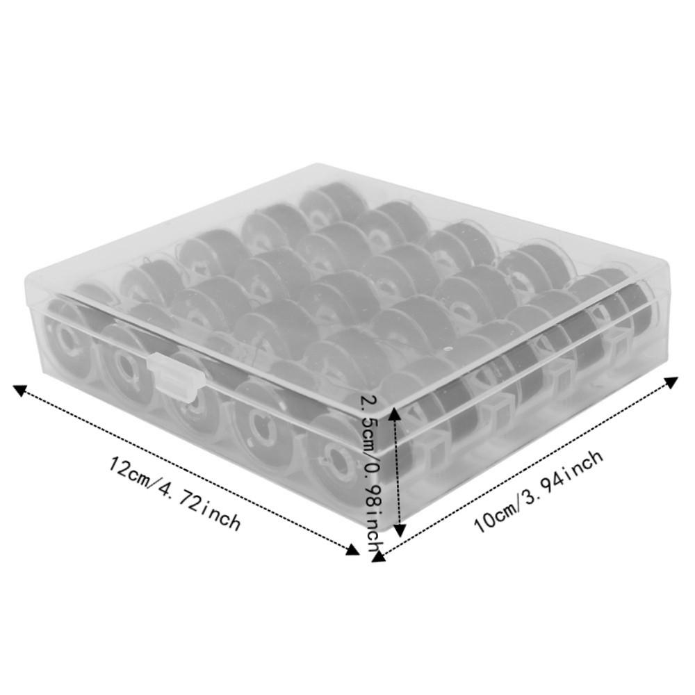 25pcs Soft Feel Prewound Bobbins Polyester Sewing Bobbins Embroidery Bobbins  For Sewing Machines