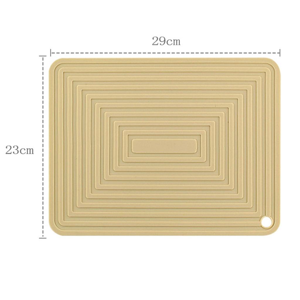 Waterproof Non Slip Drying Pad Hot Pot Holder Heat Resistant Silicone Drain Pad