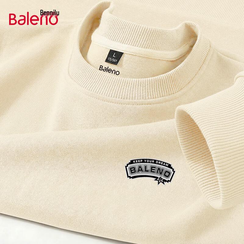 Baleno Men's Casual Loose Fit Heavyweight Pullover Sweatshirt