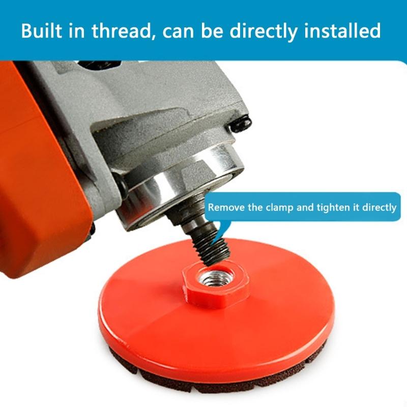 Carborundum Polishing Pad Round Carborundum Buffing Disc Wet Dry Granite Sanding Pad 50/100/200# For 100 Type Angle Grinder