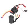 3650 Waterproof 3900KV Brushless Motor 60A Brushless ESC Parts Set for 1/10 RC Car
