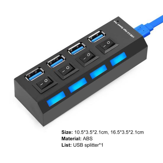 USB Hub Portable Multiple Interfaces Keyboard/Mouse/U High Speed Disk USB Splitter for Computer