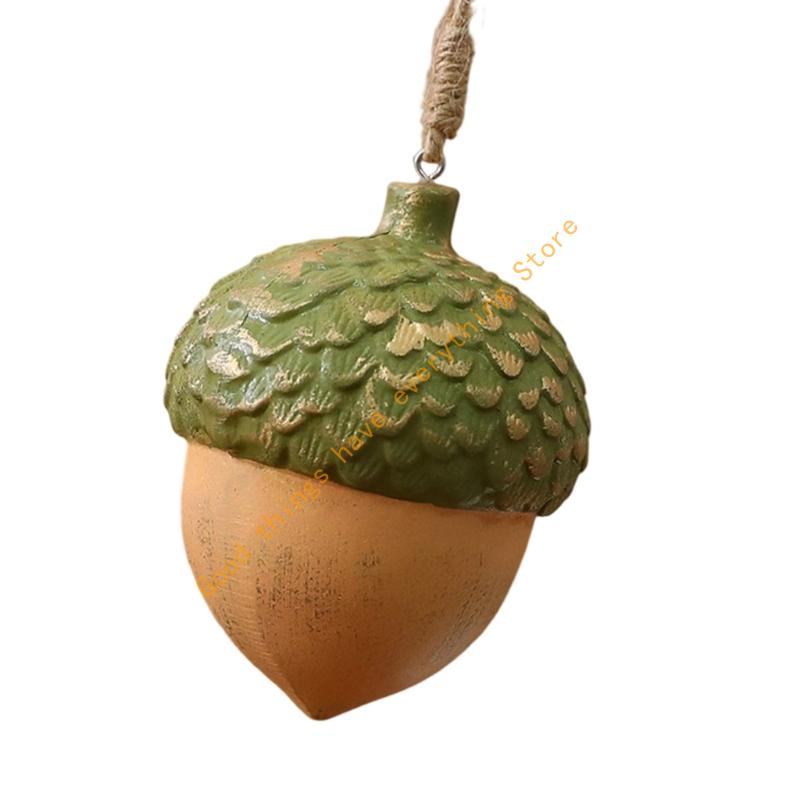 Retro Wooden Acorn Christmas Ornament User Friendly Holiday Decorations For Home Tree Window Mantels Decoration 55KF