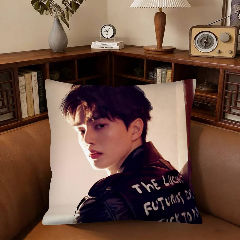 Actor Song Kang Pillow Case Fashion Square Pillowcase Bedroom Sofa Room Ins Decoration Leisure