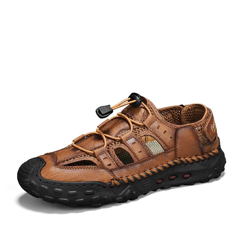 Vintage Style Man Sandals Sports Beach Flats Comfortable Soft Male Sandaly Quick Dry Wading Aqua Shoes Summer Sneakers