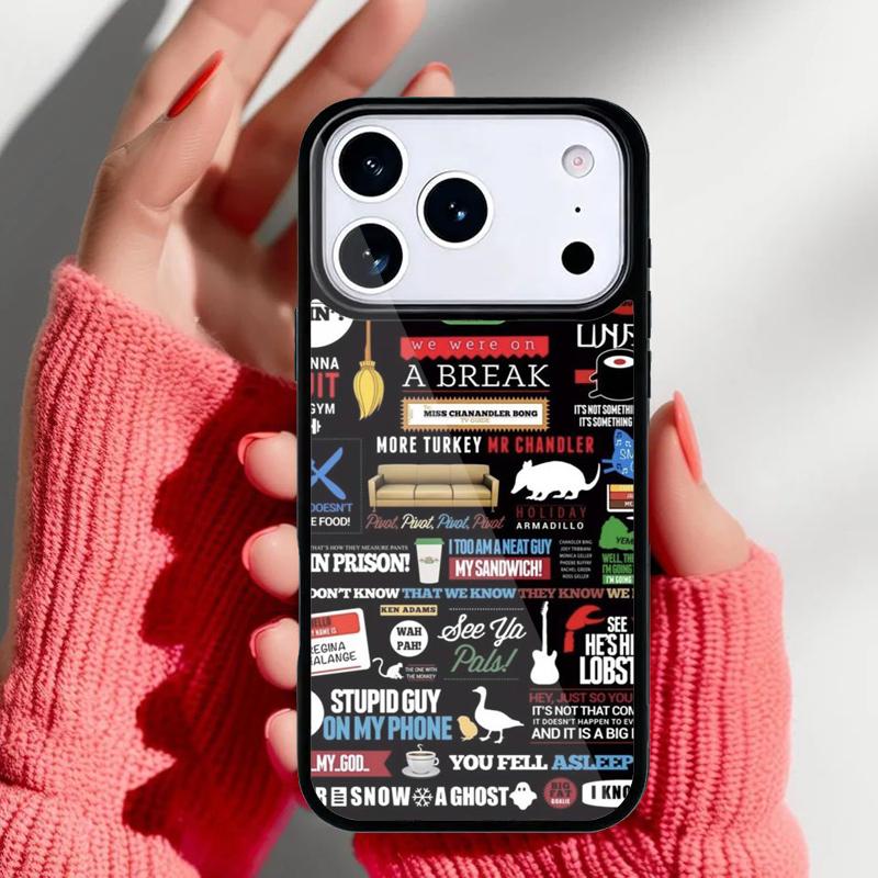 Friends TV Show Soft Phone Case for iPhone 17 16 15 14 13 Pro Max Back Cover for 12 11 Pro Coque