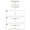Multi Purpose Hanging Jewelry Storage Rack Wooden Display Shelf For Earrings Rings Chains Bathroom Organization Tool