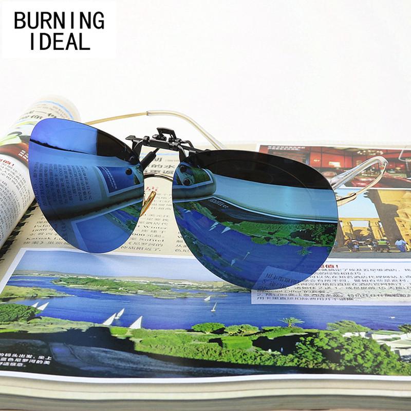 2024 Trendy Polarized Clip-on Sunglasses for Women & Men with Oval Frame – Fashionable Eye Protection for Myopia