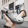 Fashion 2024 Clogs Sandals Men Large Size Slip On Outdoor Beach Summer Shoes Medical Clogs Causal Breathable Male Sandals With Hole