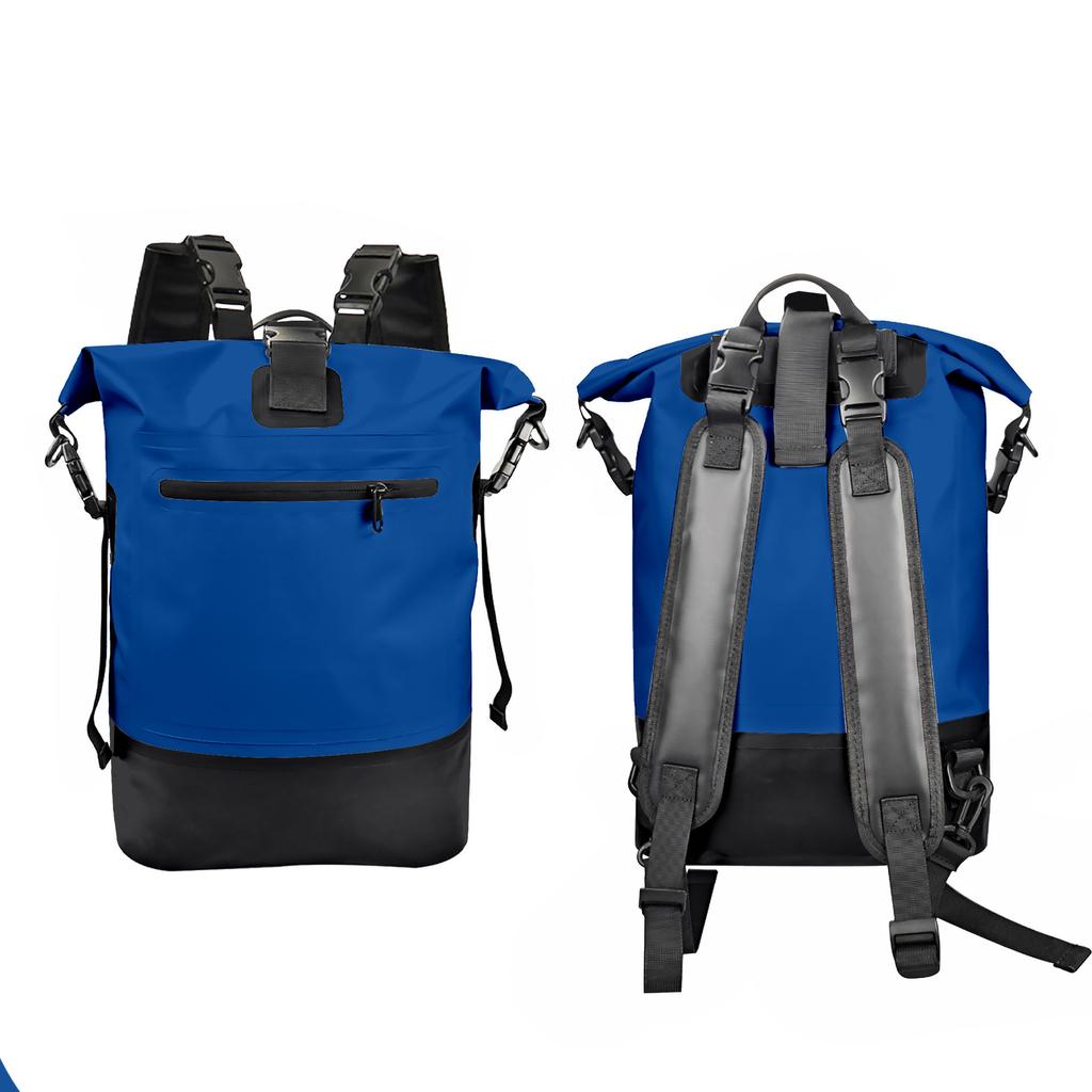 Outdoor Pvc Sports Mountaineering Bag, Rafting Camping Waterproof Bucket Bag Backpack Waterproof Dry Bag Backpack