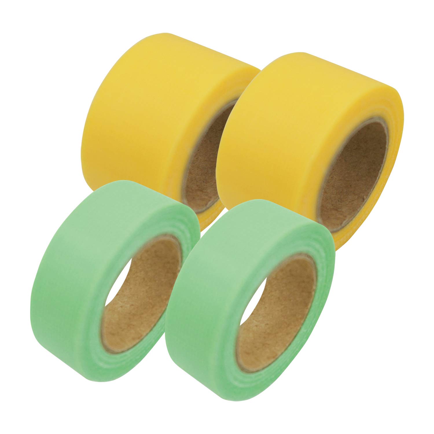 

Comolife Convenient Nice Cut Plain Wide x Wide x Tape, Wide, Label, Green/Yellow, Thick Approx. 2.5cm 6.3m (1 Roll), Thin Approx. 1.5cm 6.3m (1