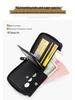 New Men's Short Wallet with Corner Protector: Chain Coin Purse, Multi-Card Slots, Zippered Card Holder
