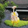 Spring Duck Outfit Colorful Yellow Dress Duck Clothes Weatherproof Terrace Art Reusable Yard Outdoor Decoration For Holiday
