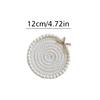 12cm*12cm Multiple Colors Chic Cotton Rope Ornament Bowknot Home Table Decor Pearl Handmade Coffee Cup Pad Creative Accessories