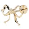 Bow Curtain Tiebacks Metal Wall Mounted Modern Decorative Bow Curtain Holdbacks for Living Room Bedroom Gold 2PCS