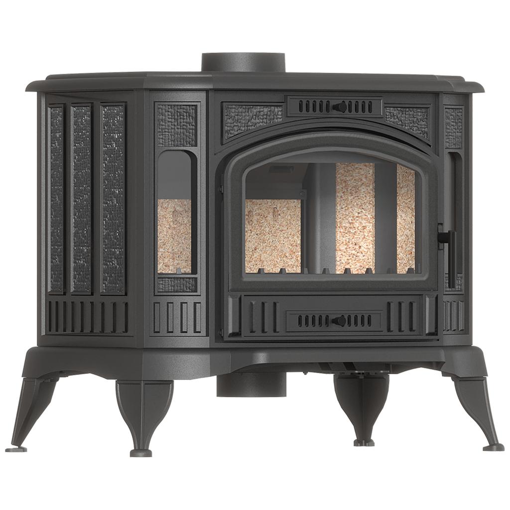 Cast iron wood burning stove KRATKI K9 ECO Ø 130 8 kW