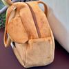 Cute Plush Bear Tote Bag Large Capacity Soft Shoulder Handbag Casual Cartoon Shopping Bag For Women And Girls
