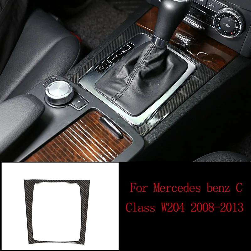 Carbon Fiber Car Interior Decoration Trim Stickers For Mercedes Benz C Class W204 C180 C200 2007-2013 Accessories