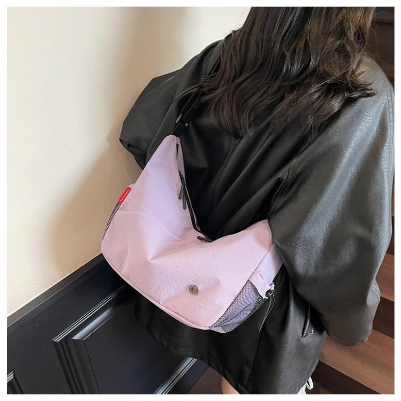 

Shoulder bag Underarm casual versatile texture messenger bag versatile large capacity bucket bag Campus commuter bag фиолетовый