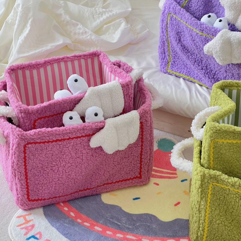 Adorable Monster Foldable Storage Basket for Toys & Snacks