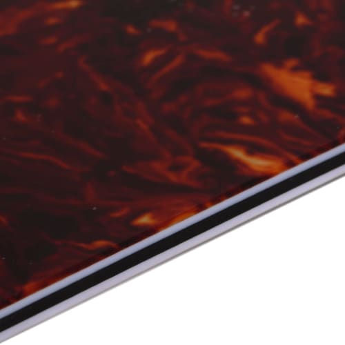 Musiclily Pro 11-Hole ST Pickguard (1H) for Fender American/Mexican Tom Delonge Stratocaster Electric Guitars, Tortoiseshell Pattern, 4-Piece Set