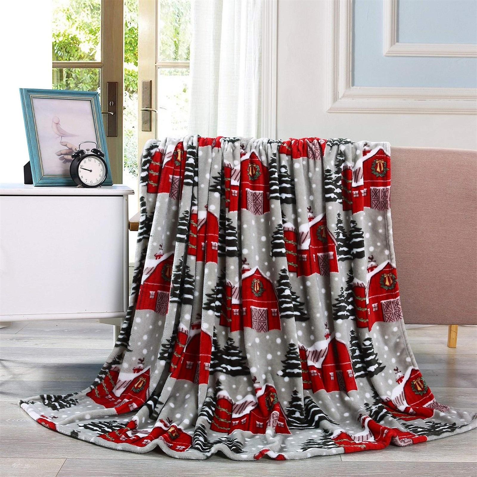 

Christmas Blanket. Universal Blanket For The Whole Family. A Must-have For Home Parties One Size