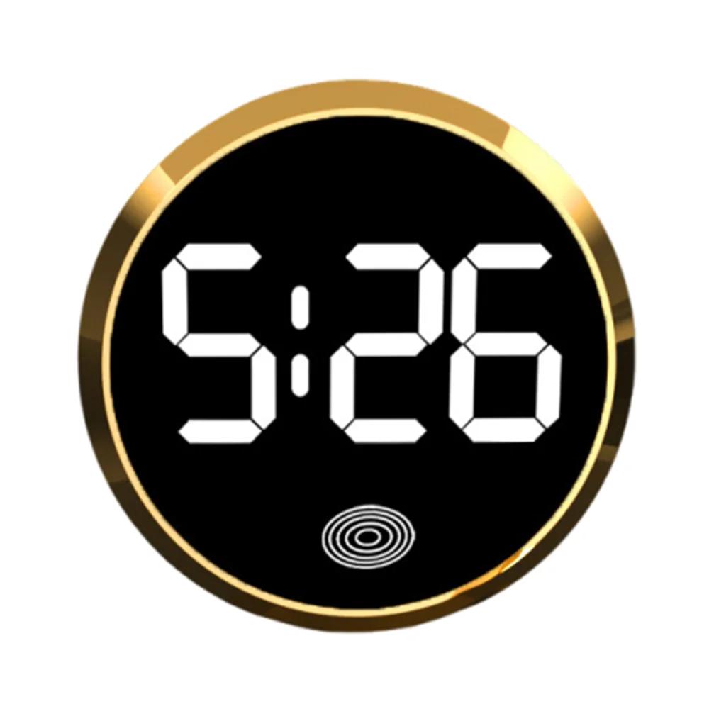 Touch-Activated Car Dashboard Clock LED Time Display Mini Digital Clock Simple Novelty Luminous Car Clock