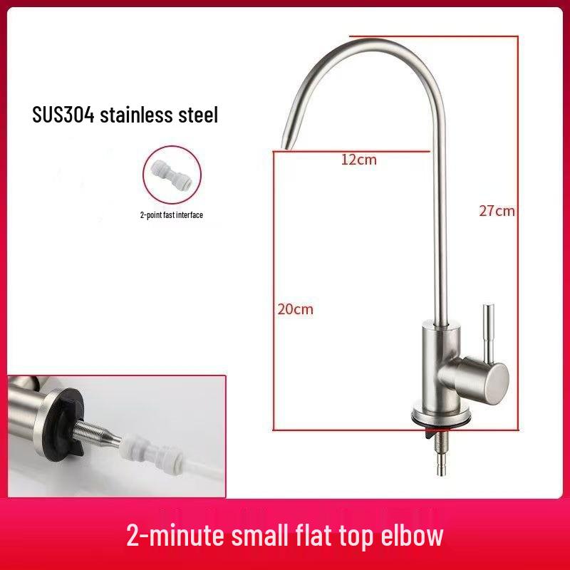 Küchenarmatur aus Edelstahl zur direkten Trinkwasseraufbereitung