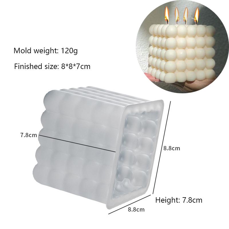 3D Rotierende Säulenkerze Silikonform Geometrische Welle Kerzenwachsform DIY Abstrakte Kunst Seife Harz Gipsform Heimwerkerdeko