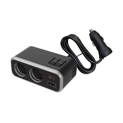 Kashimura PD30W/Reversible USB with Rainbow Light, 2 Row Separate Socket, Model Number: KX-244
