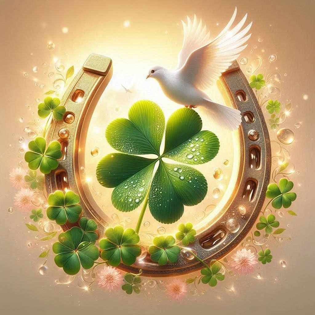 St Patricks Day Full DIY 5D Round Drill Diamond Painting Gem Art for Adults/Beginners Gift Idea Home Wall Decor 15.75x15.75in
