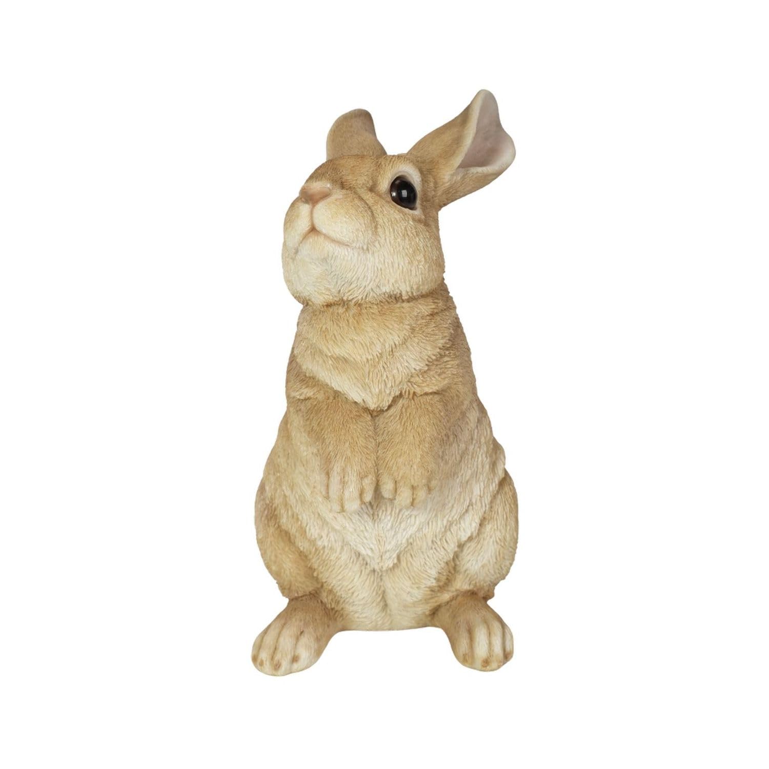 

Ubia Beige and White Rabbit Standing Looking x 13 x Doll Animal Garden Up, 15.5 25.5 cm, Figurine, Ornament, Decoration, Rabbit, H12207-3