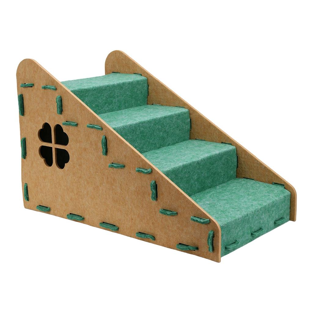 4 Step Pet Ramp Holds Up to 8kg Cats Dogs Sturdy Pet Stairs Detachable Washable Pet Steps