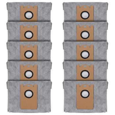 10 Pcs Dust Bags for Eufy RoboVac L35 Hybrid LR30 Hybrid LR20 Auto-Empty Station, with Activated Carbon Fabric