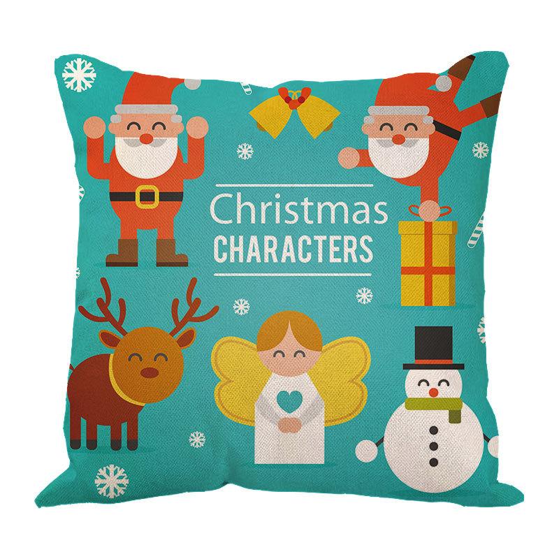 New Linen Christmas Pillows Linen Cushion Pillow Cover Pillow Pillow Car Pillow Sofa Pillow Cover