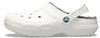 CROCS Classic Lined Clog Sandals, White/Gray, 26cm