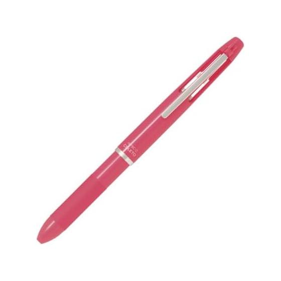 Pilot Hi-Tec-C Coleto 500 Multi Pen Body, 4 Colors, Coral Pink, Pouch Opening