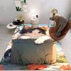 Cute Cartoon Cat Floor Mat Bathroom Mat Kids Room Bedroom Decoration Balcony Anti-Slip Doormat Living Room Decor Creative Rug