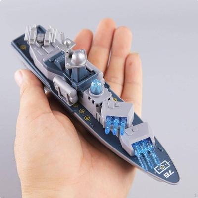 Guided Armament Warship Model Ideal Gift Friction Powered Ship Realistic Design Toy for
