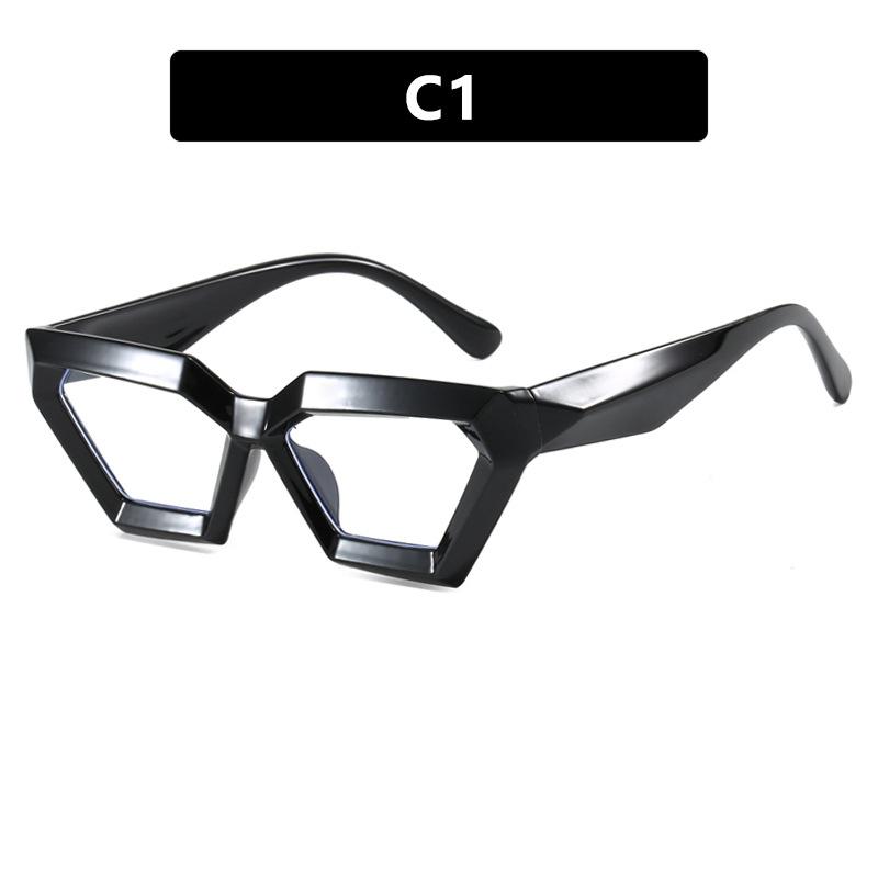 

Женские очки, многоугольные очки в толстой оправе, модные очки